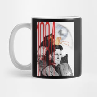 George Orwell Collage Portrait Mug